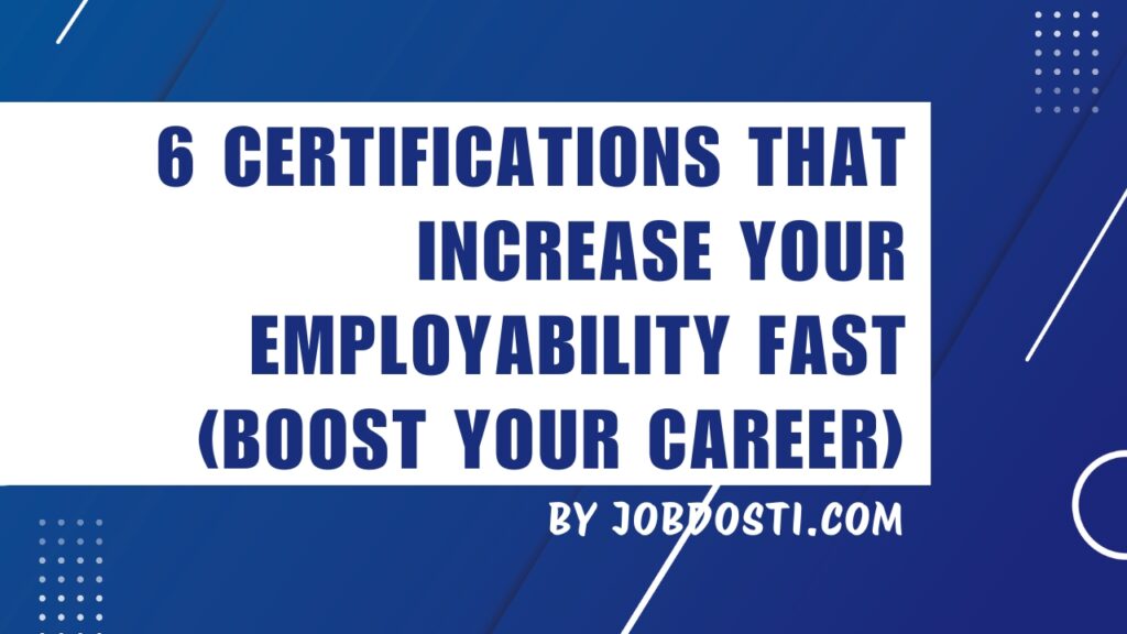 certifications that increase your employability