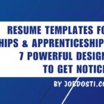 resume templates for internships & apprenticeships